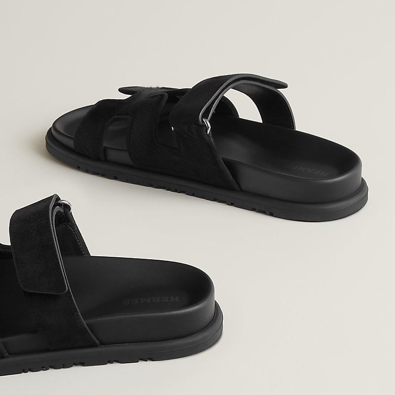 Chypre sandal - Black | Hermès Mainland China
